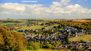 A view of the Yorkshire village of Howarth, home to the Brontë sisters