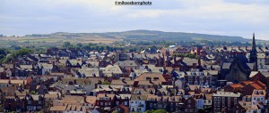 Whitby's rooftops as seen from one of the town's numerous vantage points