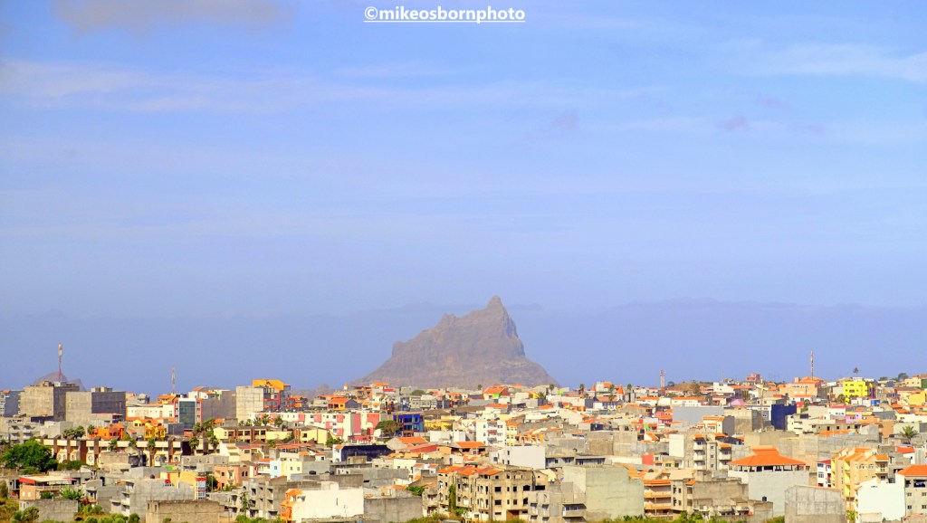 A view of the Cape Verde town of Assomada on Santiago island