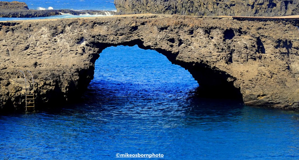 The natural coastal arch at Ponta da Salina, Fogo, Cape Verde