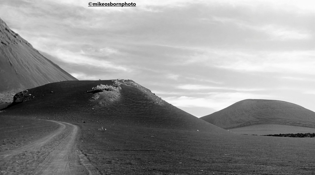 Mounds of volcanic material at the foot of Pico de Fogo in the Cape Verde islands