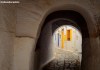 A tunnel in the streets of Pyrgos village in Tinos island, Greece