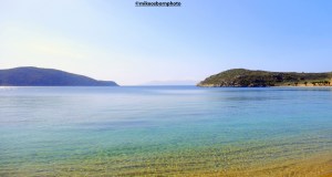 The clear blue waters of the Aegean at Livadakia Beach in Serifos, Greece