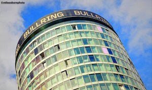 The Bullring tower block in Birmingham city centre.