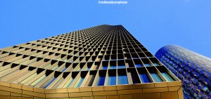 The Blade and 360 Tower, two residential skyscrapers in the New Jackson estate in Manchester.