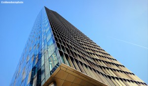 The Blade, the slimmest skyscraper in the New Jackson neighbourhood of Manchester,