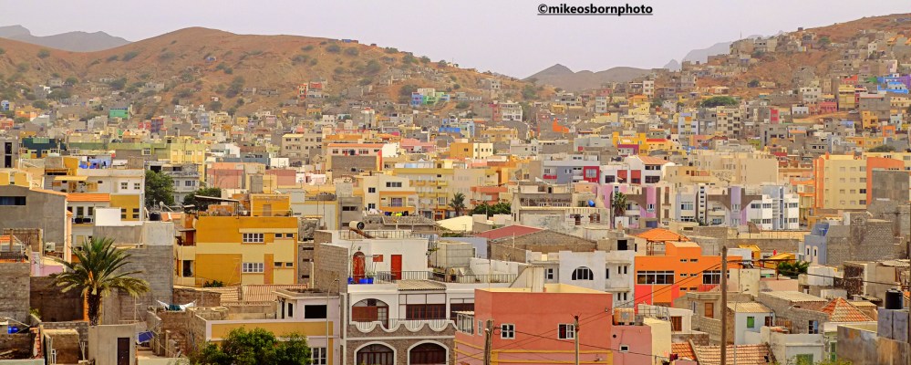 A panoramic view of the Cape Verdean city of Mindelo
