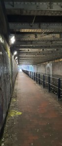 A tunnel by the Rochadale Canal in Manchester.
