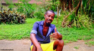 A portrait of Yuri, an inhabitant of the abandoned plantation at Agostino Neto in São Tomé.