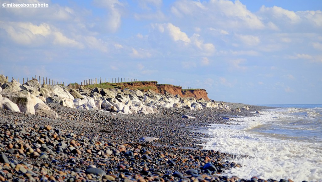 The rugged, rock-strewn beach at Walney Island in Furness, Cumbria.