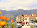 A view of the town of Perast in Montenegro.