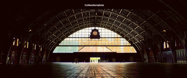 An interior view of Manchester Central, the city's former railway station.