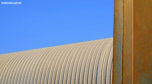 Architectural structures on the South Promenade area of Blackpool on the UK coast.