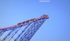Joyriders on The Big One, Blackpool's famous rollercoaster ride.