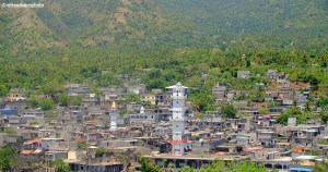 A view of part of the city of Domoni on Anjouan islands in the Comoros.