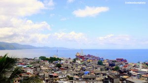 A view of Mutsamudu, the capital city of Anjouan island in the Comoros.