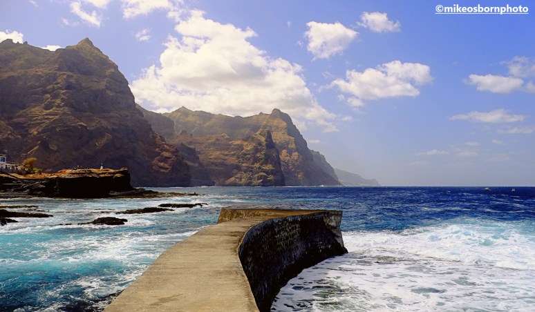 The rugged coastline of the Cape Verdean island of Santo Antão at Ponta do Sol