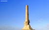 The obelisk at the war memorial site at West Kirby on the Wirral peninsula.
