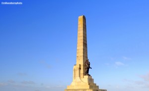 The obelisk at the war memorial site at West Kirby on the Wirral peninsula.