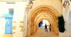 The stone arched alleyway of the old market area of Houmt Souk in Djerba, Tunisia.