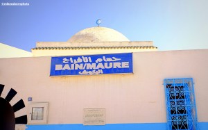A bath house building in the Djerban town of Midoun in Tunisia.