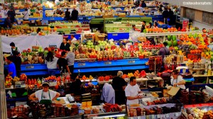 A view of the Green Market in Almaty, Kazakhstan.