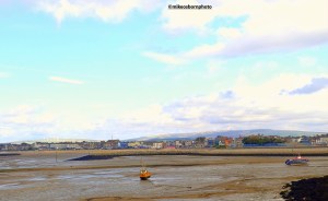 Looking at the seaside resort of Morecambe from the town's jetty.