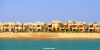 A line of villas set by a lagoon in Egypt's Red Sea resort of El Gouna.